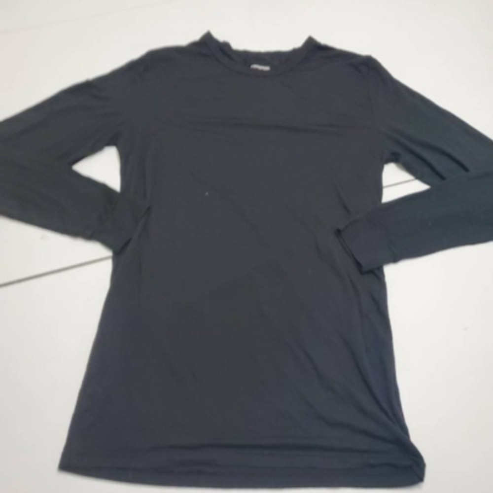 32 Degrees Heat Mens Activewear Long Sleeve Top Black Crew Neck Stretch Tee S